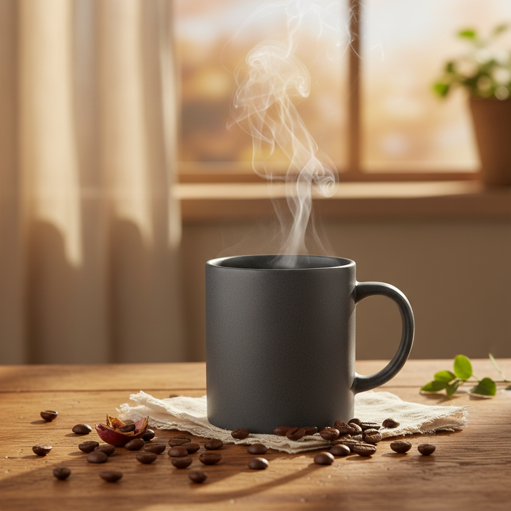 Coffee Mug with Steam